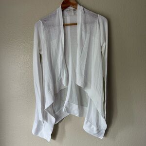 CALIA by Carrie Underwood open front pointelle knit cardigan